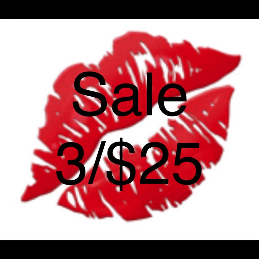 All items marked 💋 are 3/$25